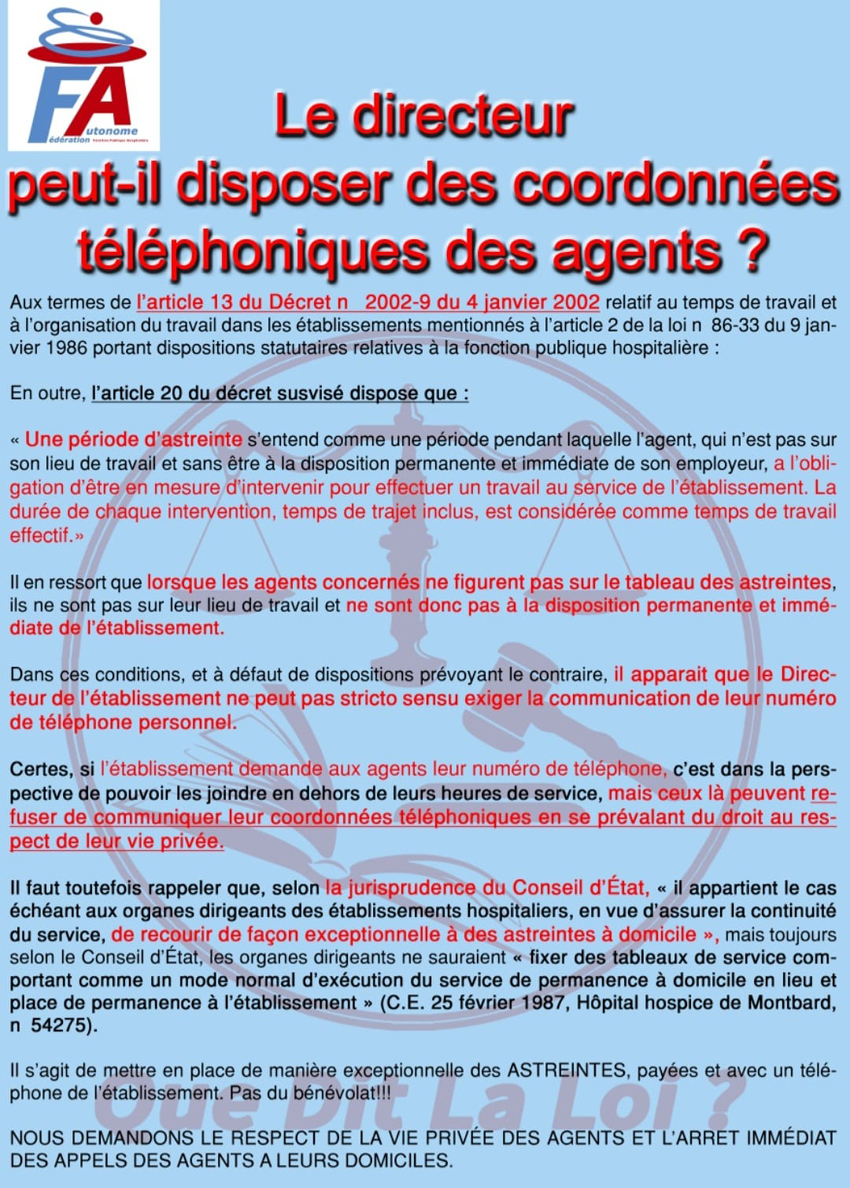 droits et obligations - FAFPHR